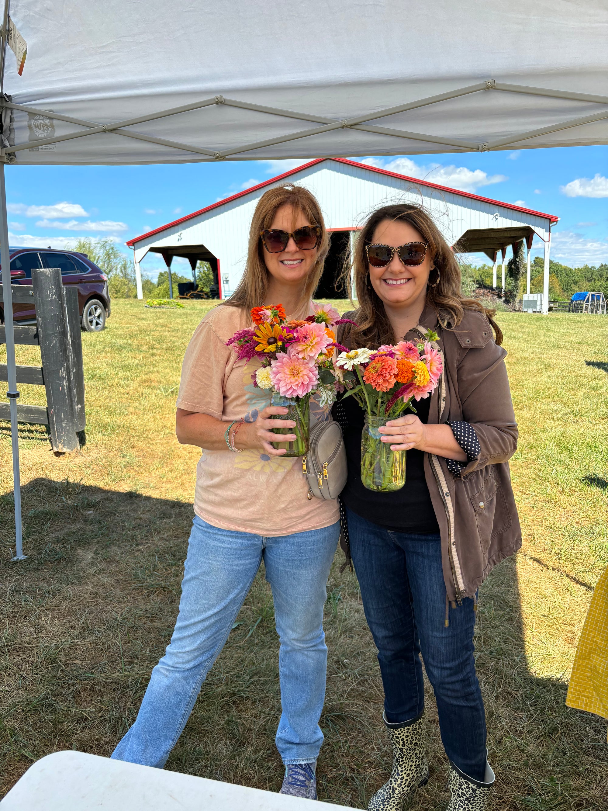 Picking flowers near bardstown ky
